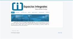 Desktop Screenshot of espaciosintegrales.com
