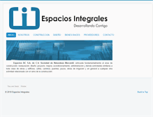 Tablet Screenshot of espaciosintegrales.com